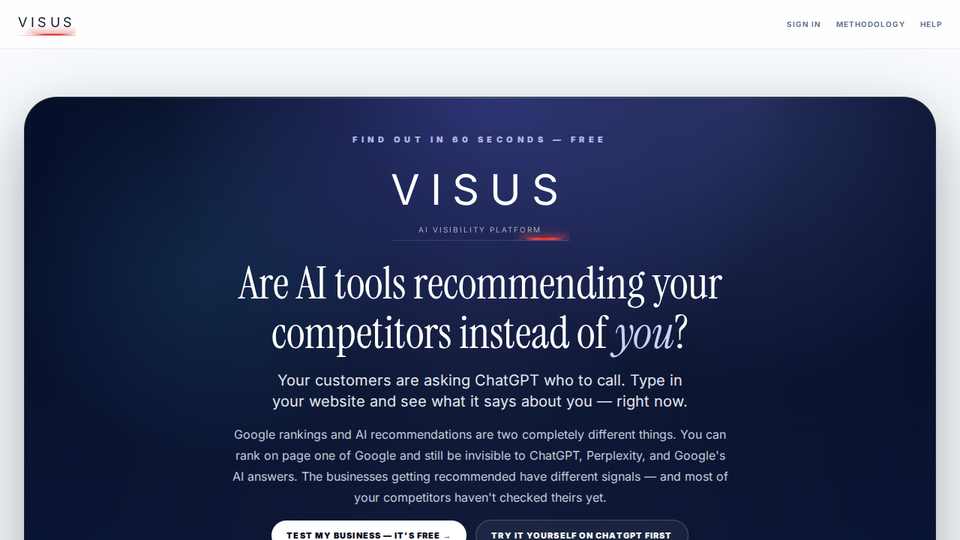 Screenshot of GetVisus