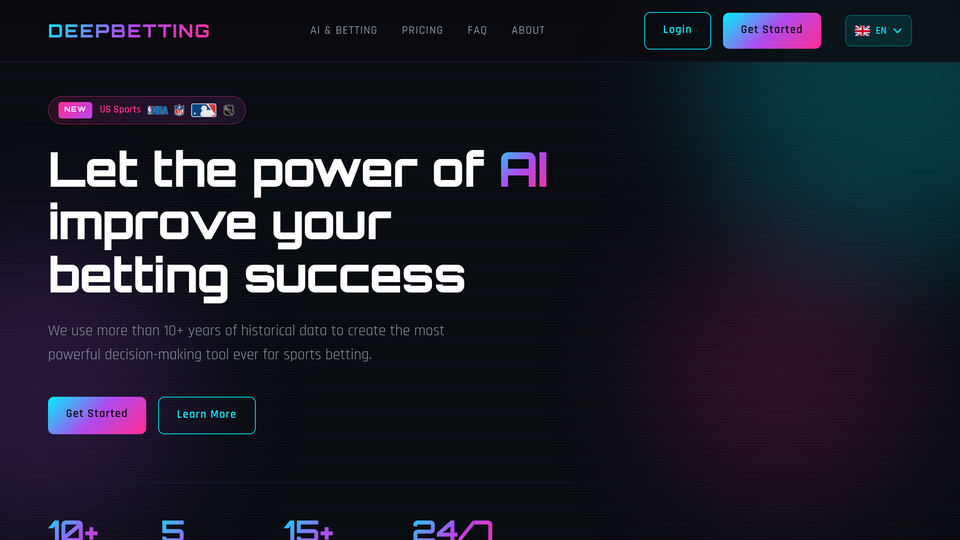 Screenshot of DeepBetting