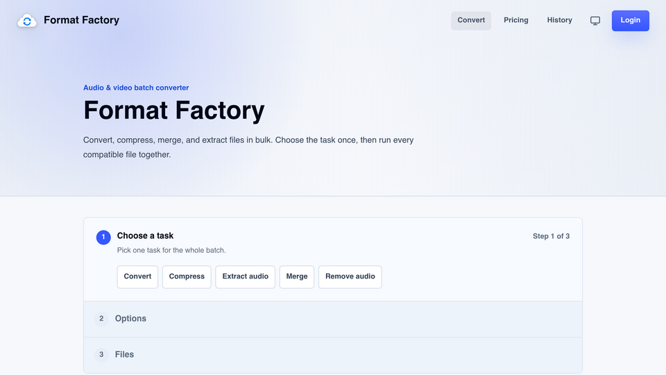 Screenshot of Format Factory