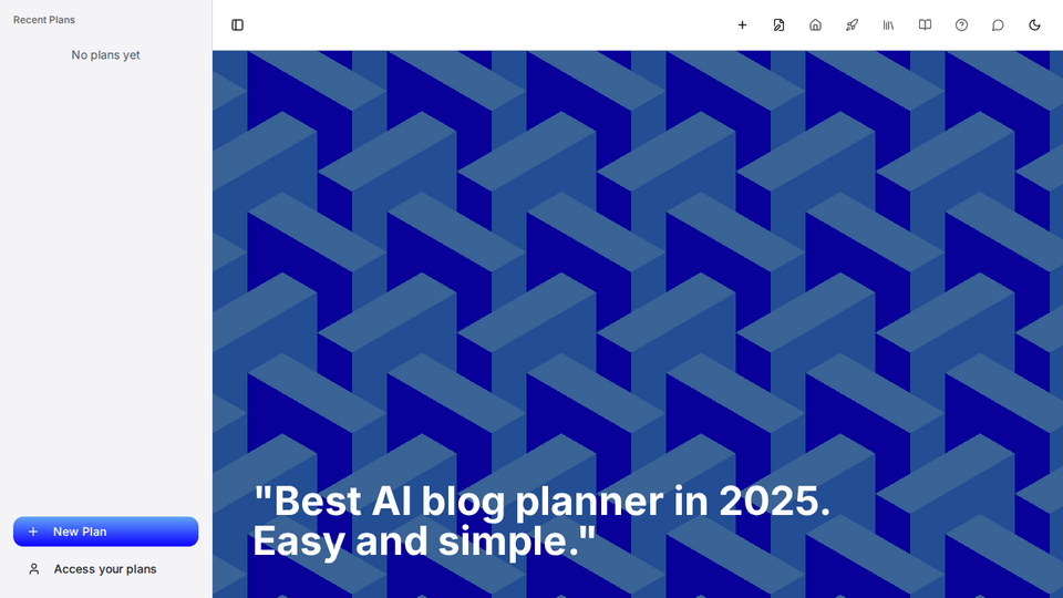 Screenshot of Blogplanner