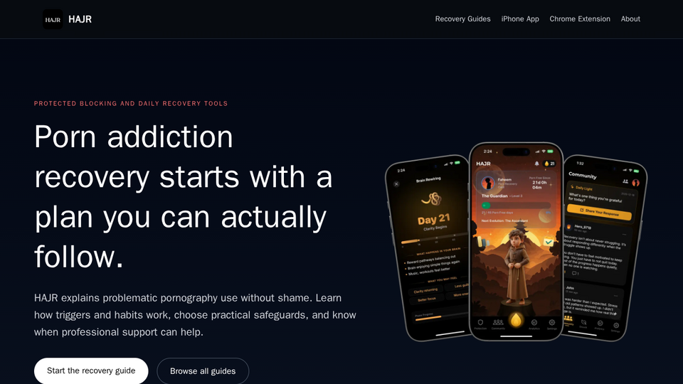 Screenshot of HAJR
