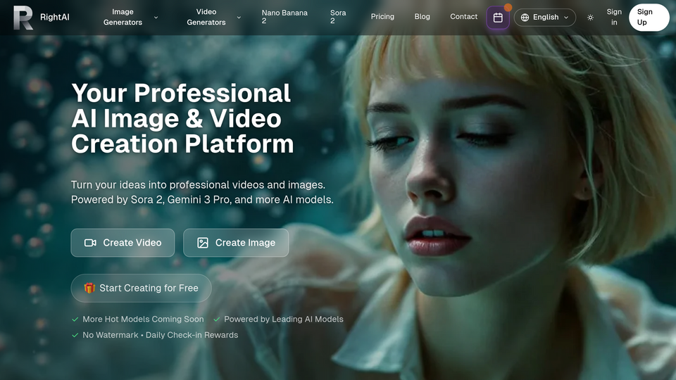 Screenshot of RightAI