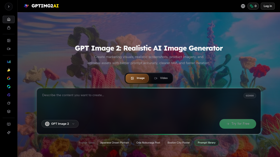Screenshot of GPTIMG2 AI