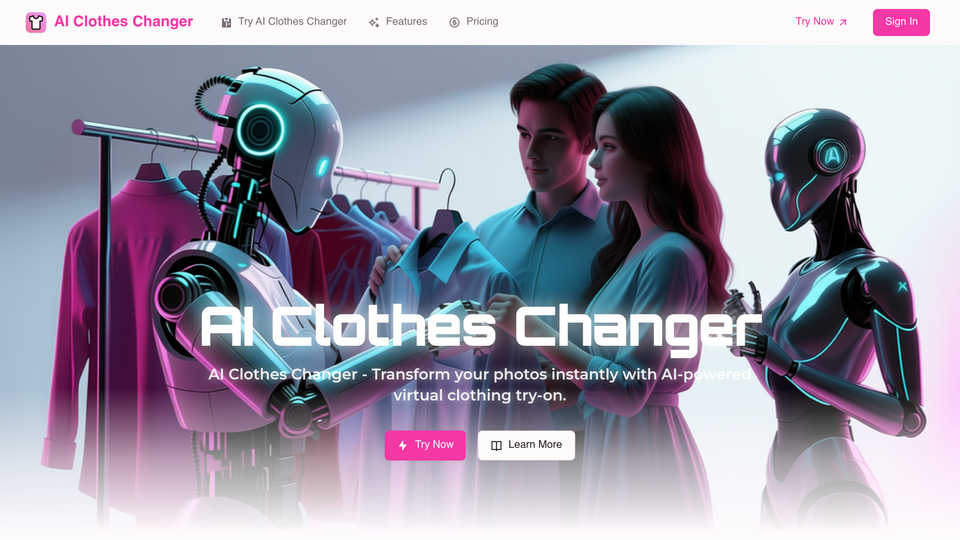 Screenshot of AI Clothes Changer