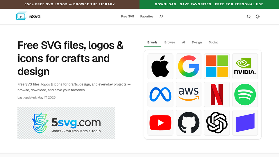 Screenshot of 5SVG