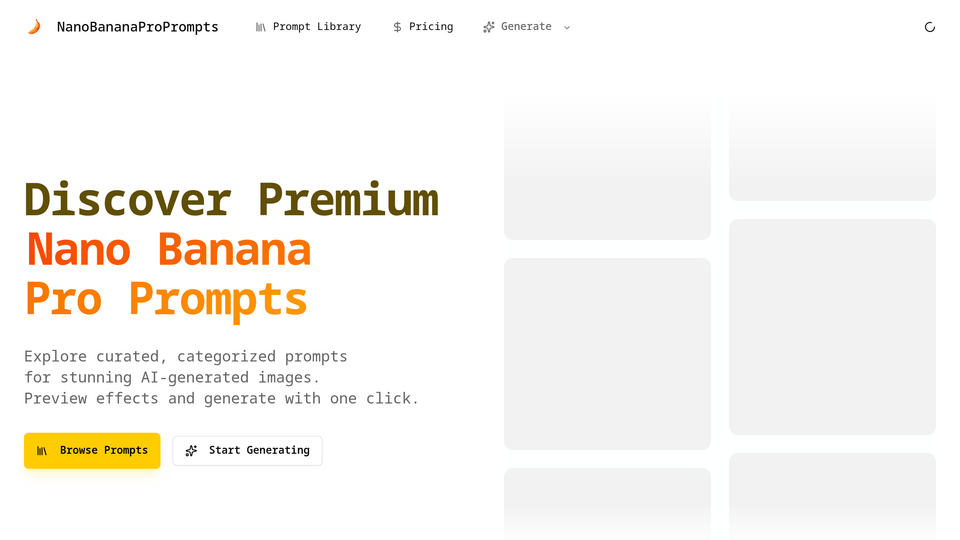 Screenshot of Nano Banana Pro Prompts