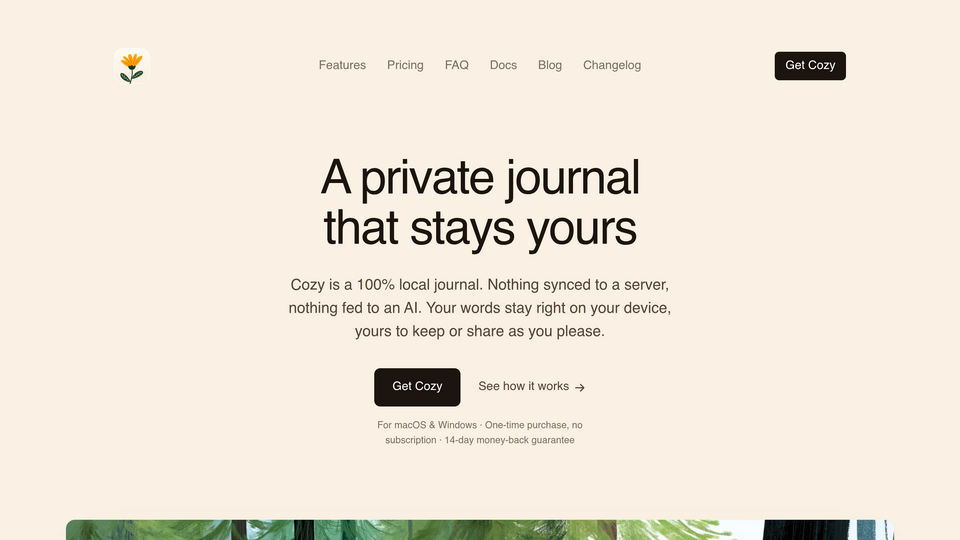 Screenshot of Cozy