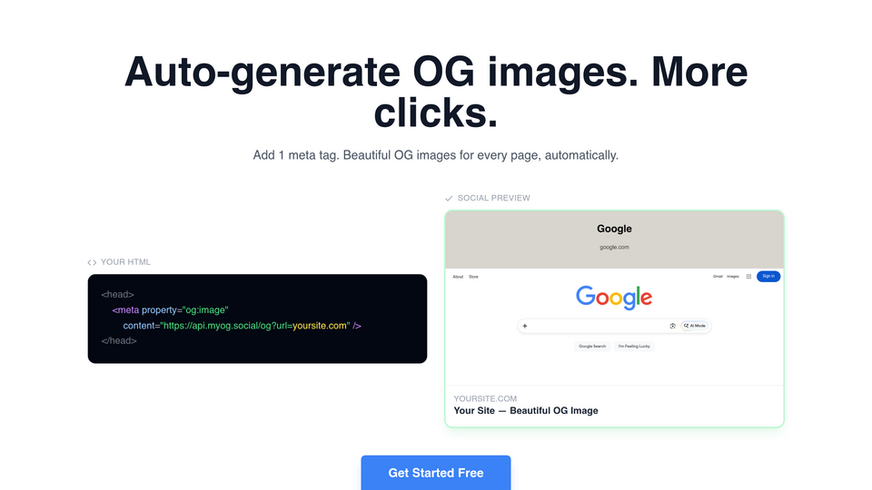 Screenshot of MyOG