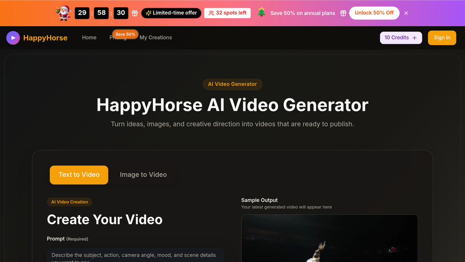 Screenshot of happyhorse