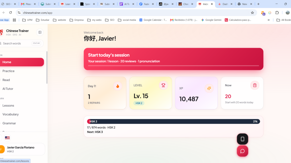 Screenshot of Chinese Trainer