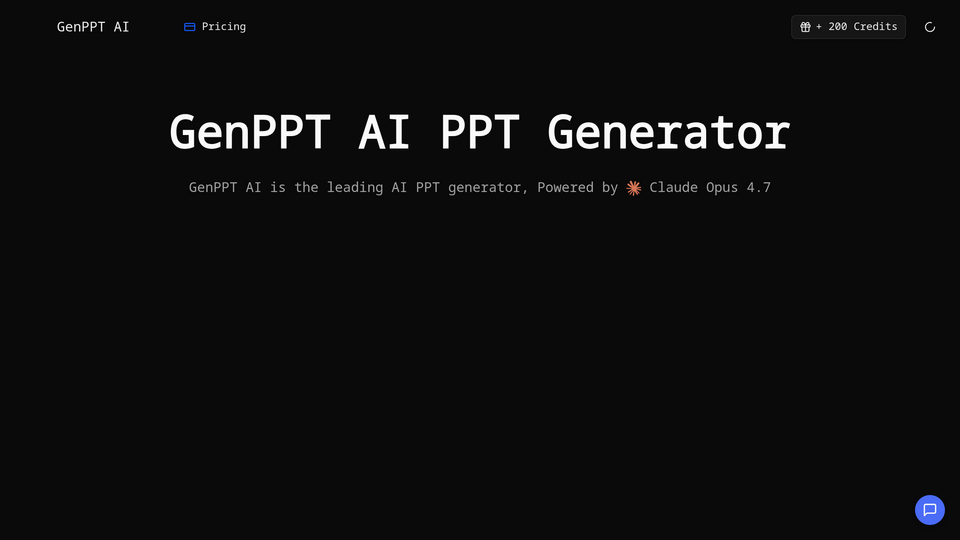 Screenshot of GenPPT
