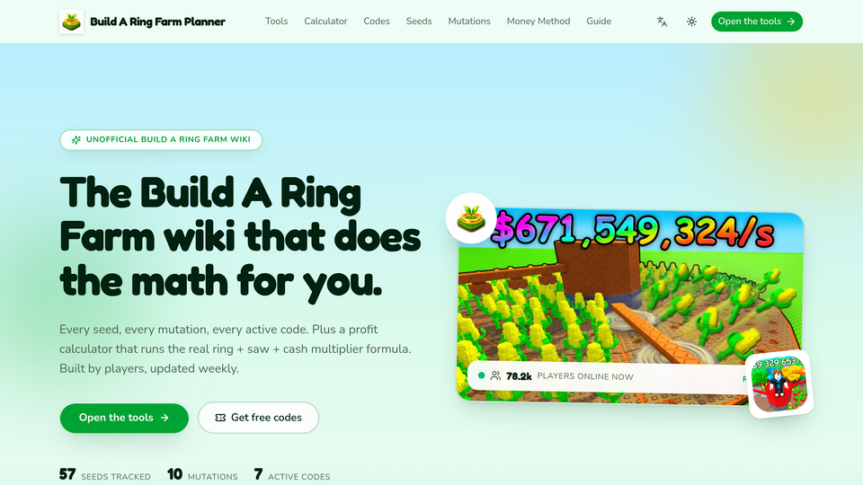 Screenshot of Build A Ring Planner