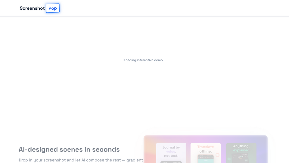 Screenshot of ScreenshotPop