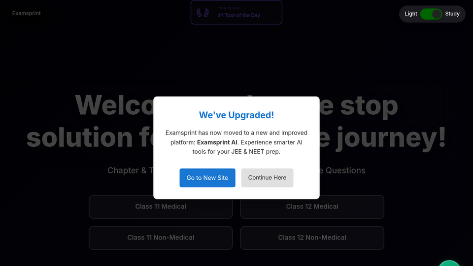 Screenshot of Examsprint