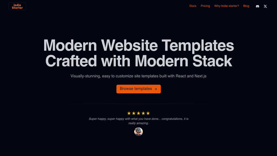 Screenshot of Indie Starter