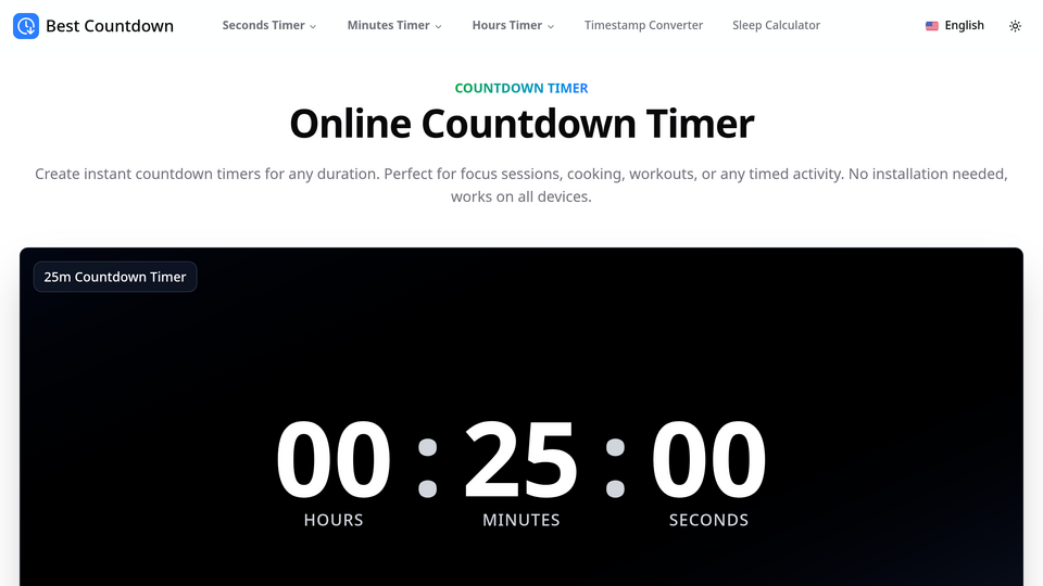 Screenshot of Best Countdown