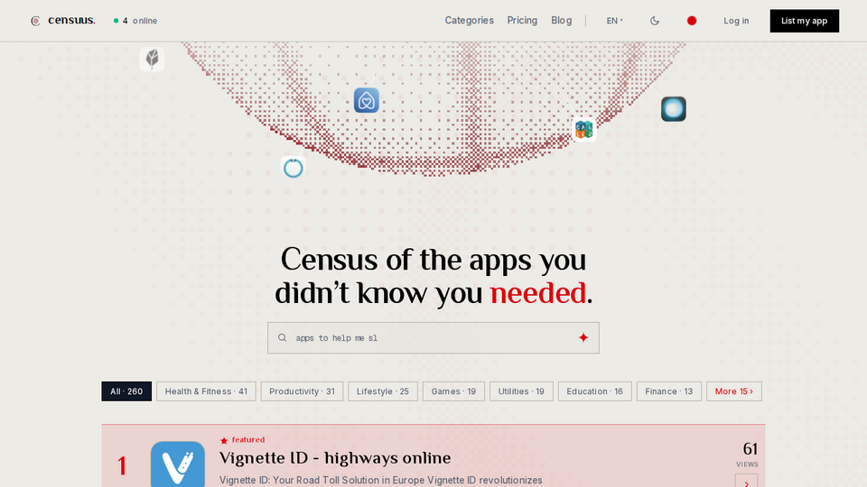 Screenshot of Censuus