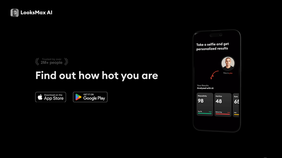 Screenshot of LooksMax AI