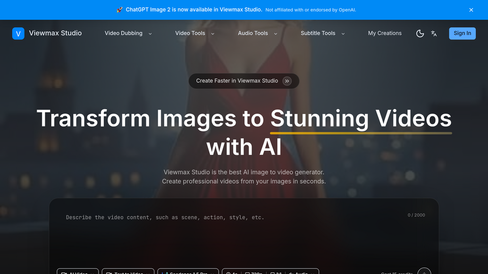 Screenshot of ViewMax Studio