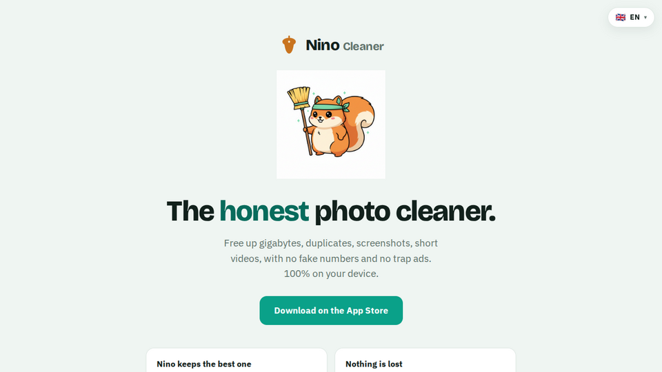 Screenshot of Nino Cleaner