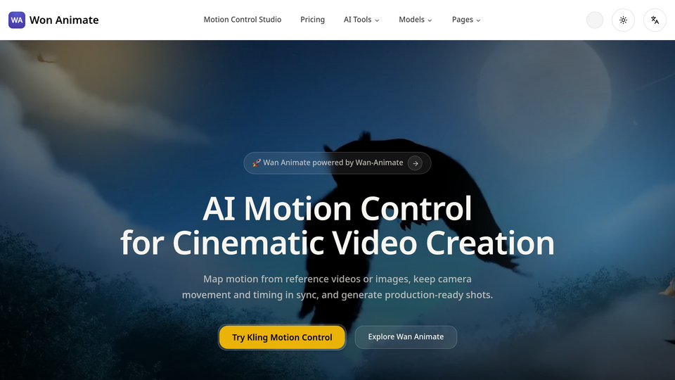 Screenshot of Wan Animate