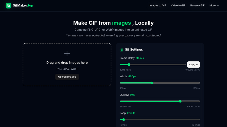 Screenshot of Gif Maker