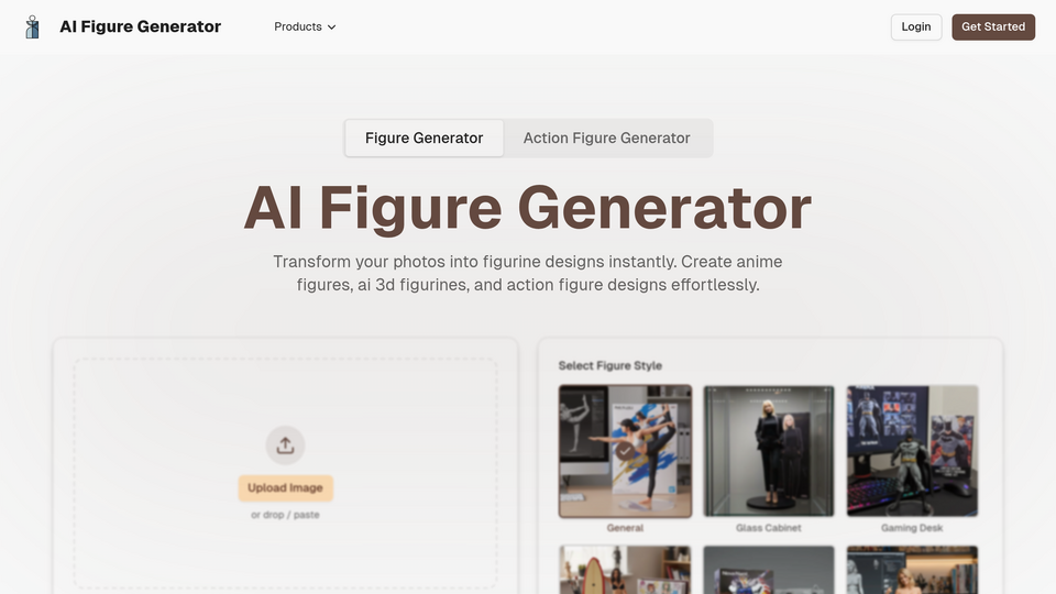 Screenshot of AI Figure Generator