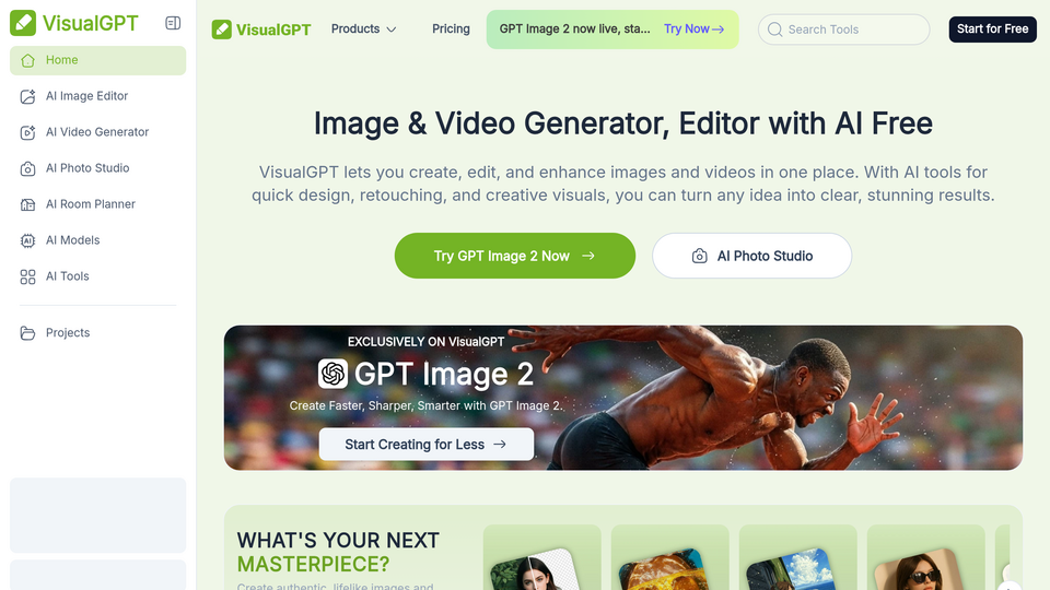 Screenshot of VisualGPT