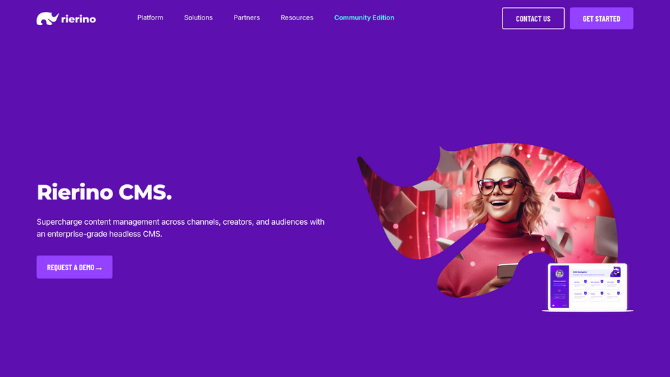 Screenshot of Rierino CMS