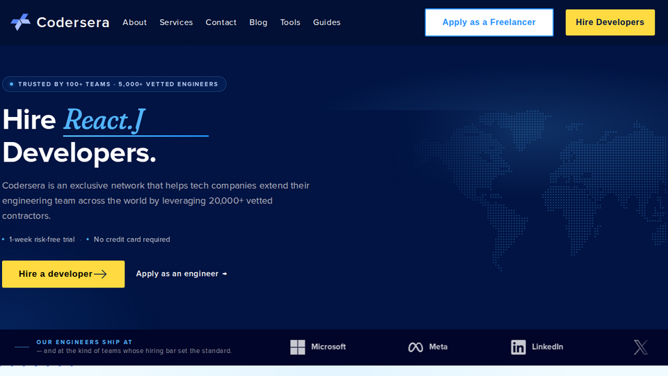 Screenshot of Codersera