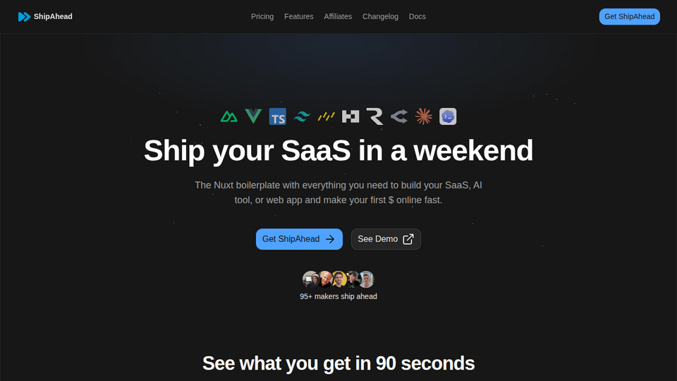 Screenshot of ShipAhead