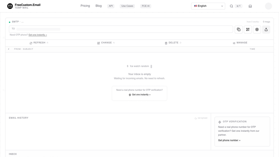 Screenshot of FreeCustom.Email