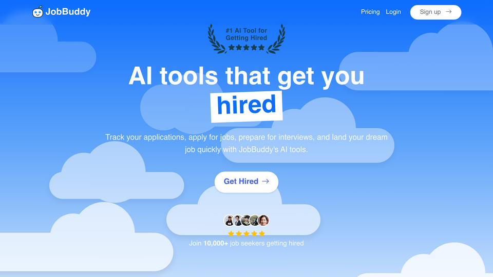Screenshot of JobBuddy