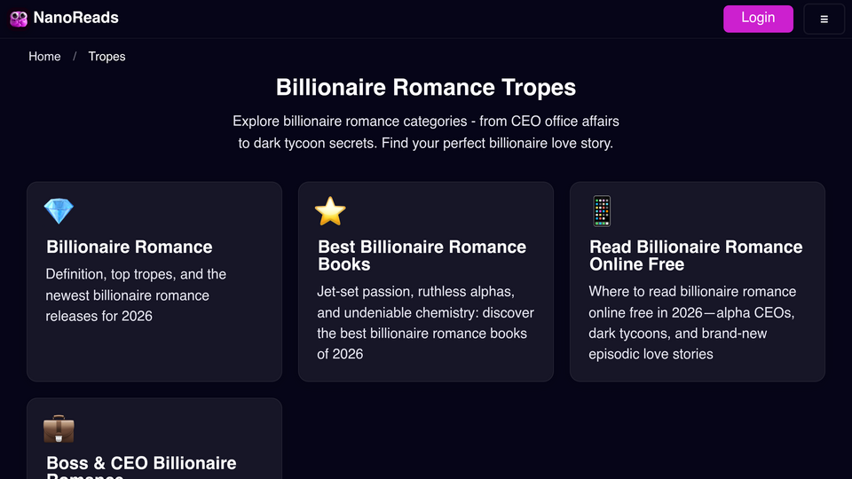 Screenshot of NanoReads