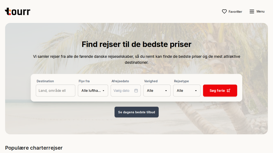Screenshot of Tourr