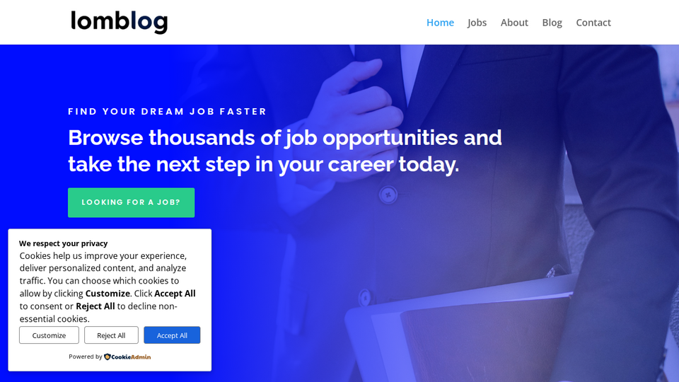 Screenshot of Lomblog