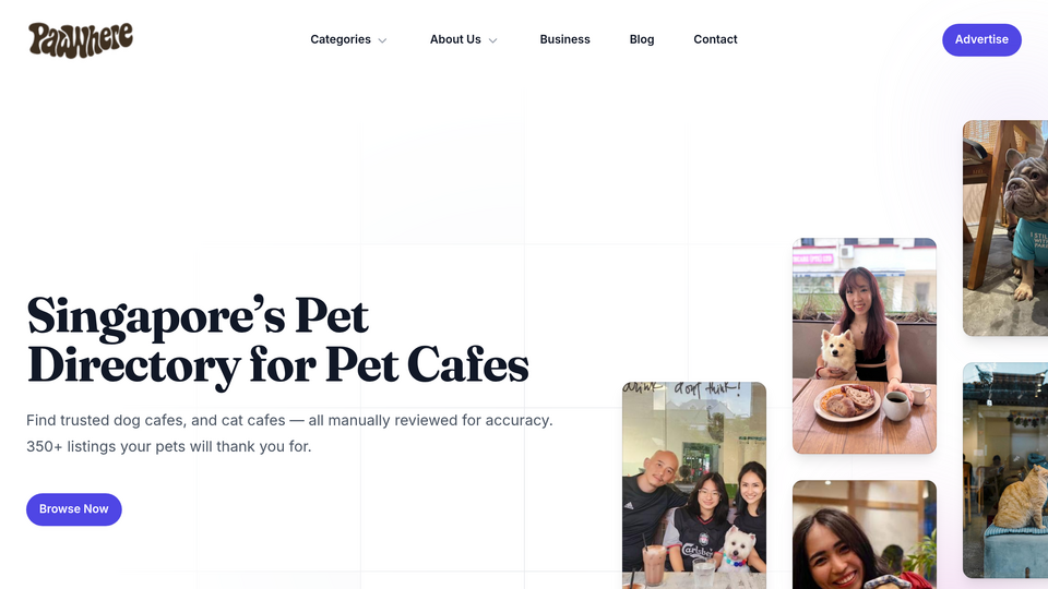 Screenshot of Singapore Pet Directory