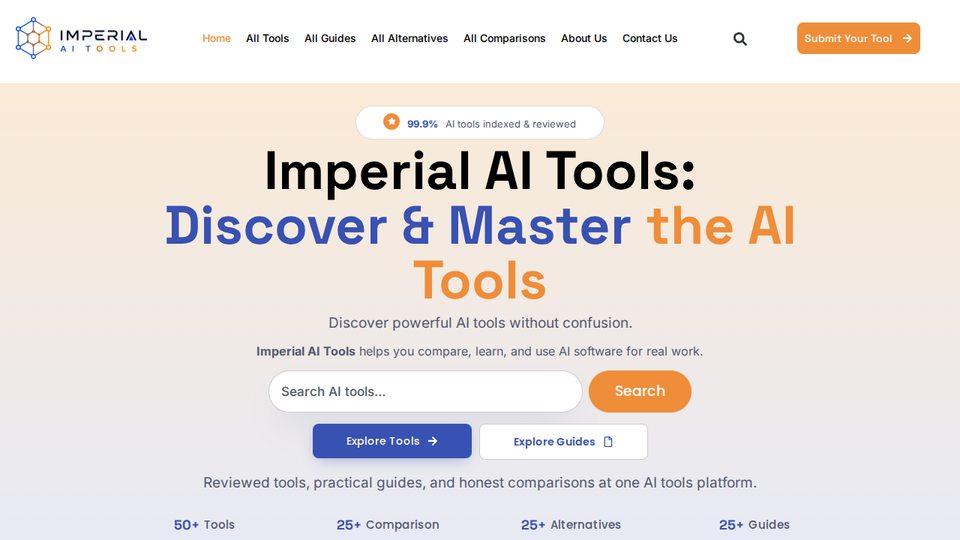 Screenshot of Imperial AI Tools