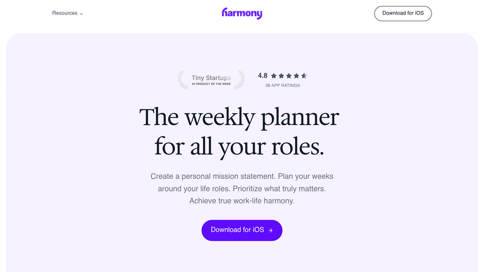Screenshot of Harmony AI