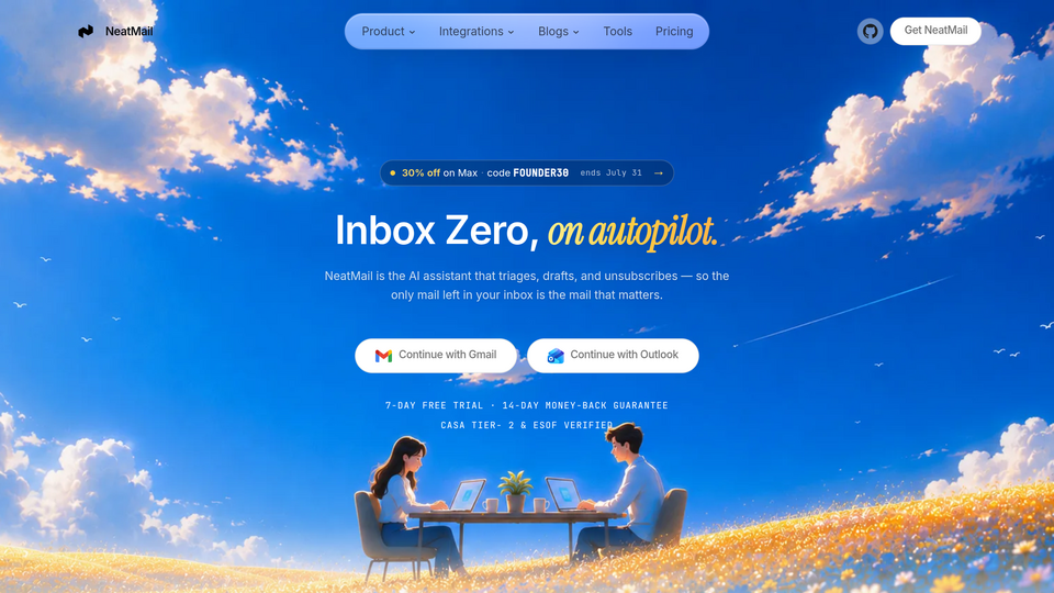 Screenshot of NeatMail
