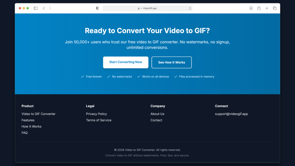 Screenshot of Video to GIF Converter