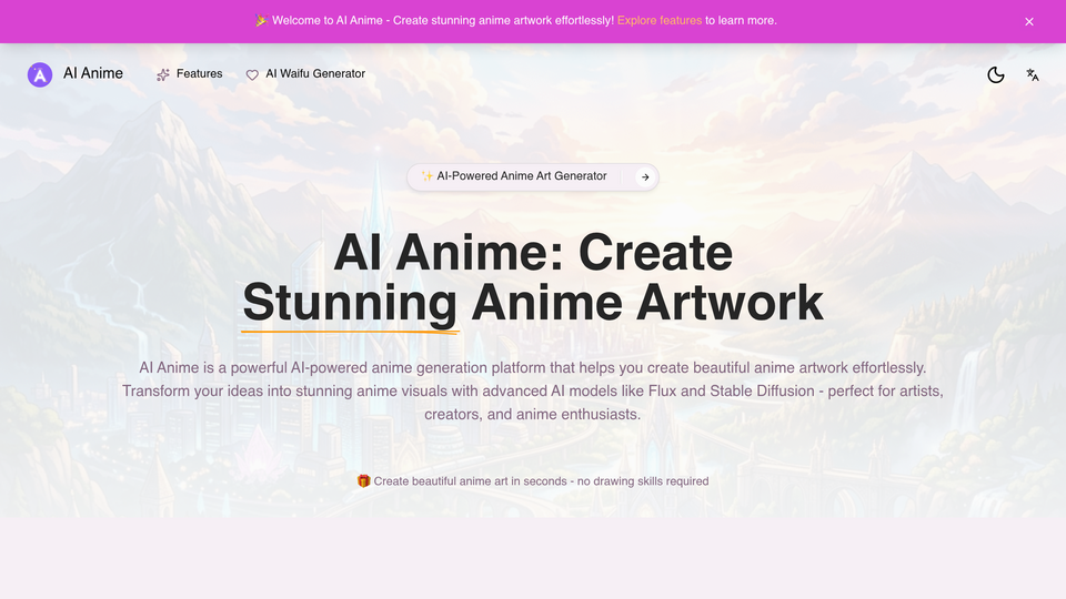 Screenshot of AI Anime