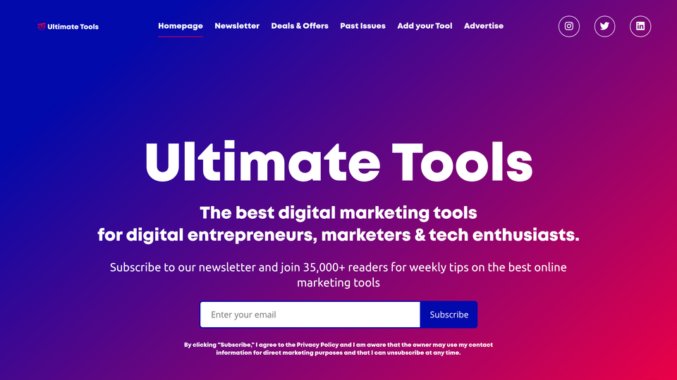 Screenshot of Ultimate Tools