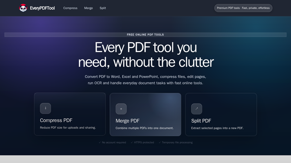 Screenshot of EveryPDFTool