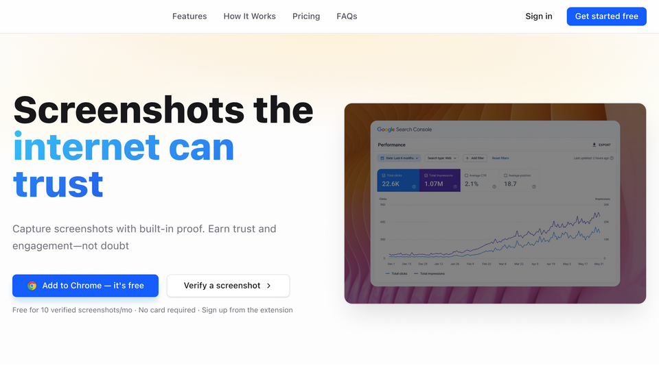 Screenshot of VouchShot