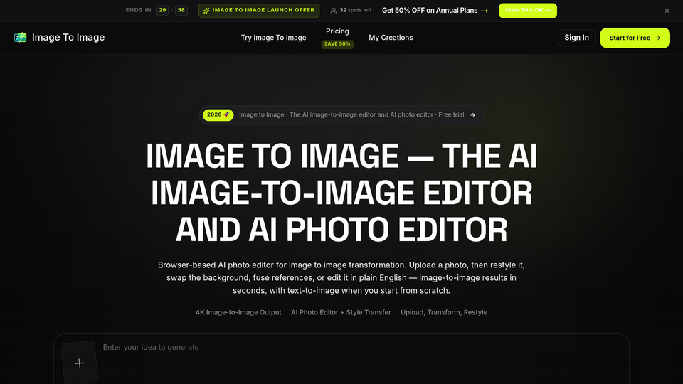 Screenshot of Image To Image
