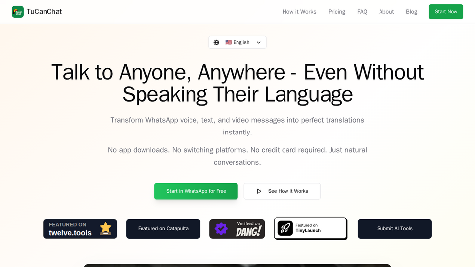 Screenshot of TuCanChat