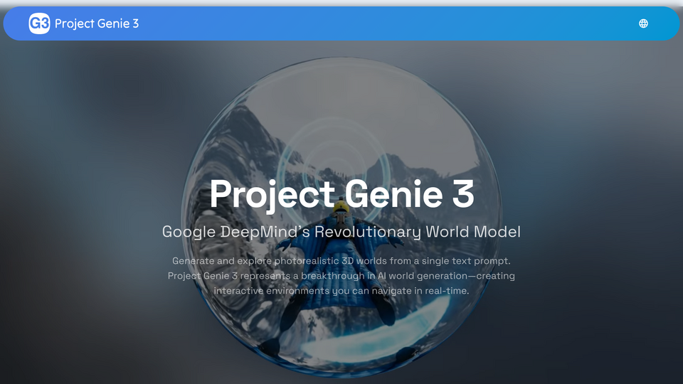 Screenshot of Project Genie 3