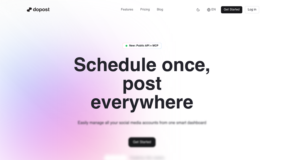 Screenshot of dopost