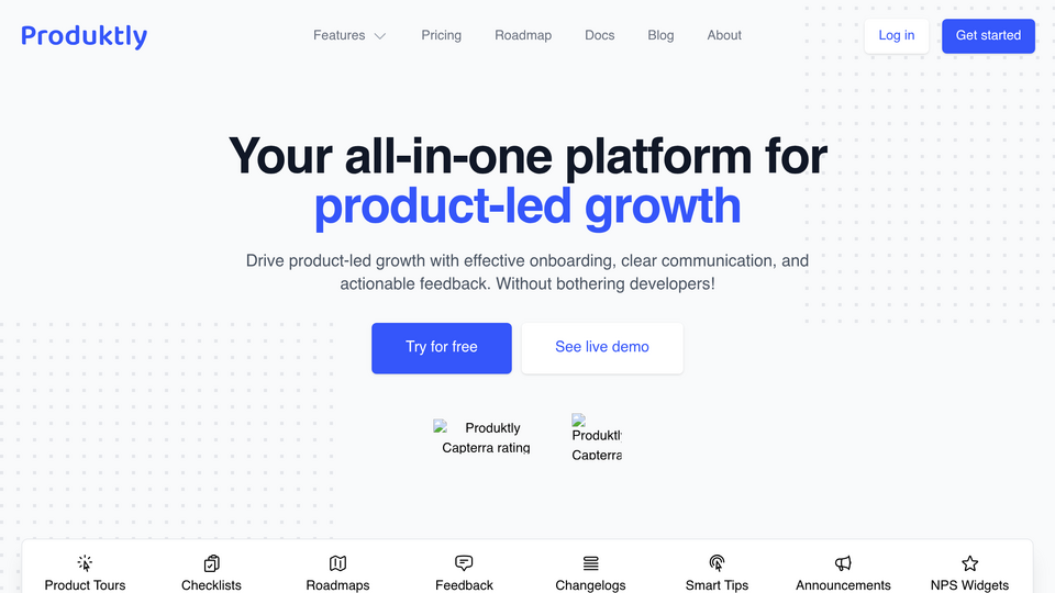 Screenshot of Produktly